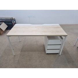 데스커 1400*700 책상[서랍별매,색상:MLWW]-5개예약